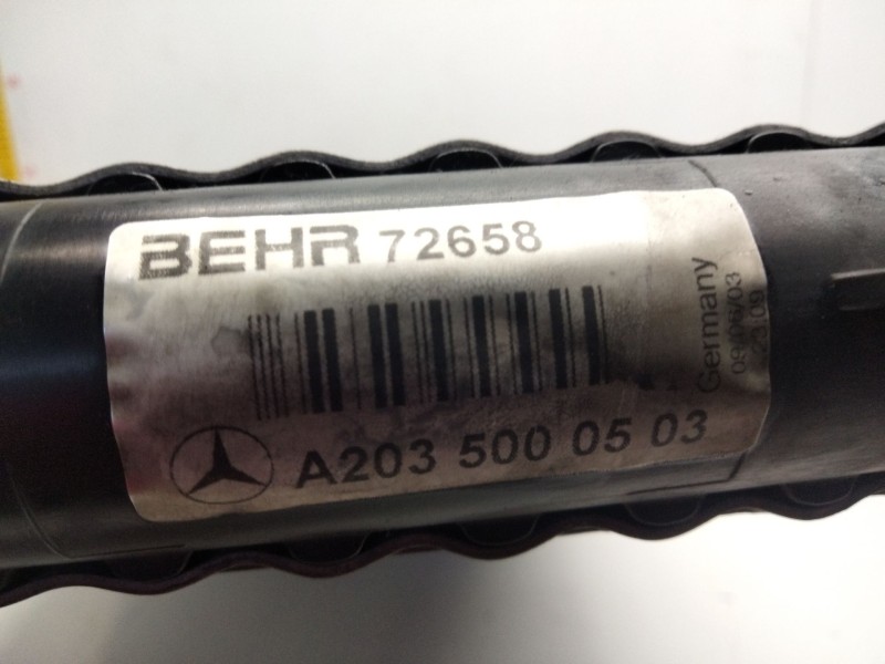 Recambio de radiador agua para mercedes-benz clase c (w203) c 180 kompressor (203.046) referencia OEM IAM A203500503  