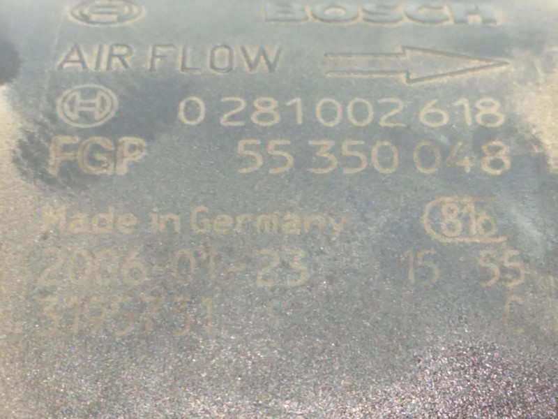 Recambio de caudalimetro para opel vectra c (z02) 1.9 cdti (f69) referencia OEM IAM 55350048 0381002618 