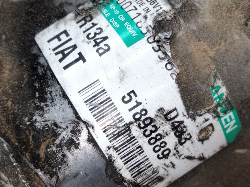 Recambio de compresor aire acondicionado para fiat punto (199_) 1.3 d multijet referencia OEM IAM 51893889  