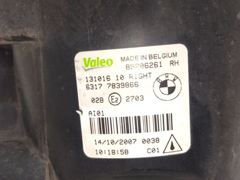 Recambio de faro antiniebla derecho para bmw 3 coupé (e92) 320 d referencia OEM IAM 89206261  