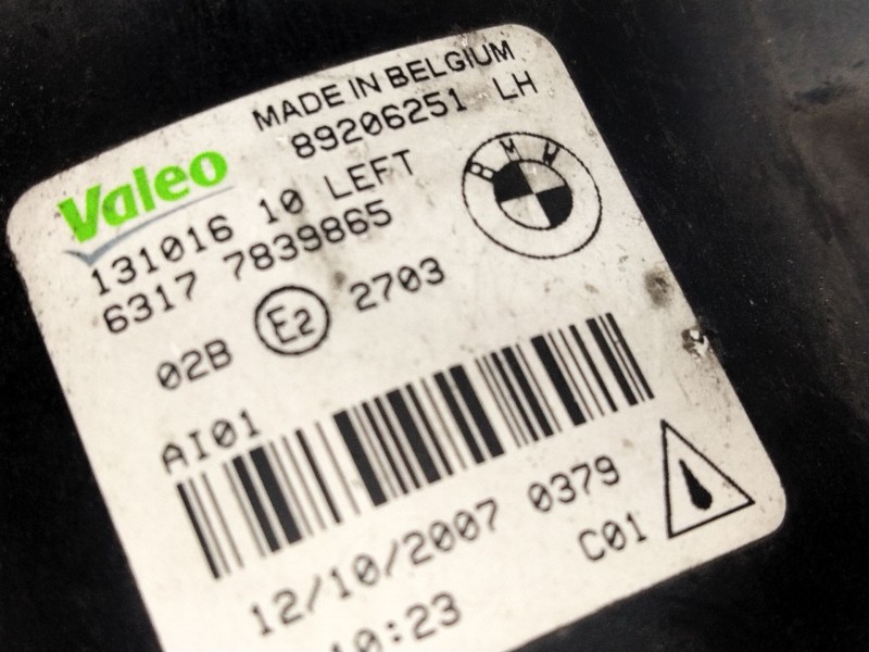 Recambio de faro antiniebla izquierdo para bmw 3 coupé (e92) 320 d referencia OEM IAM 89206251  