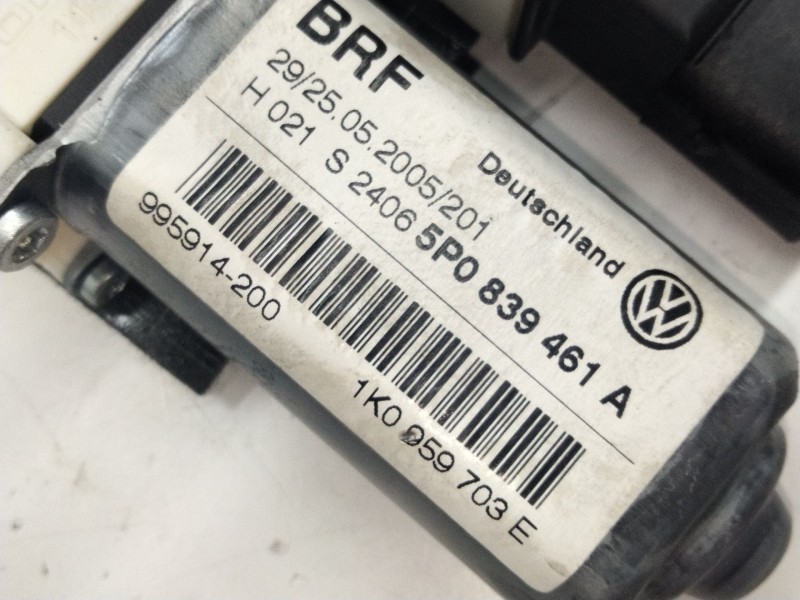 Recambio de elevalunas trasero izquierdo para seat toledo iii (5p2) 2.0 tdi 16v referencia OEM IAM 5P0839461A  