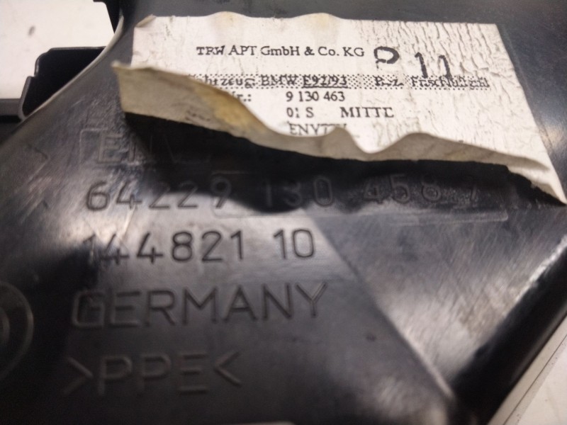 Recambio de aireador central para bmw 3 coupé (e92) 320 d referencia OEM IAM 91304589  