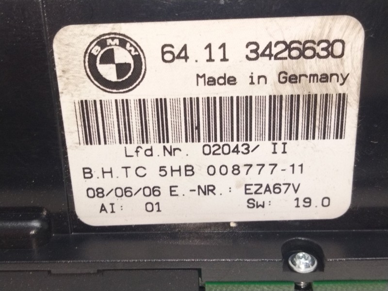 Recambio de mando calefaccion / aire acondicionado para bmw x3 (e83) 2.0 d referencia OEM IAM 3426630  