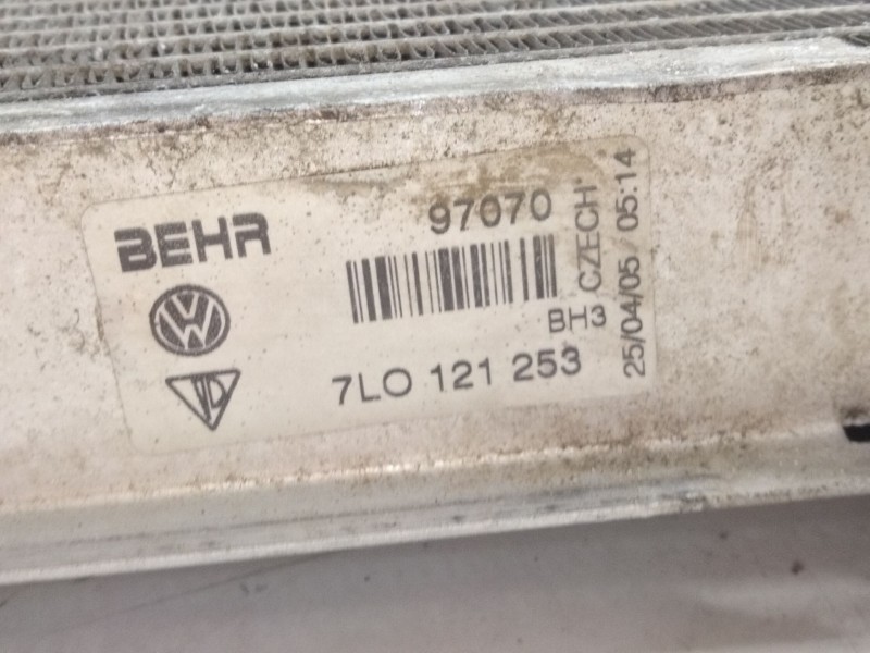 Recambio de radiador agua para volkswagen touareg (7l6) 3.0 v6 tdi dpf referencia OEM IAM 7L0121253  