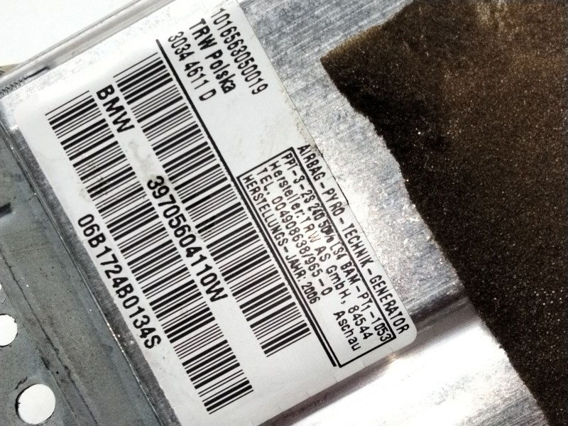 Recambio de airbag delantero derecho para bmw x3 (e83) 2.0 d referencia OEM IAM 39705604110W  