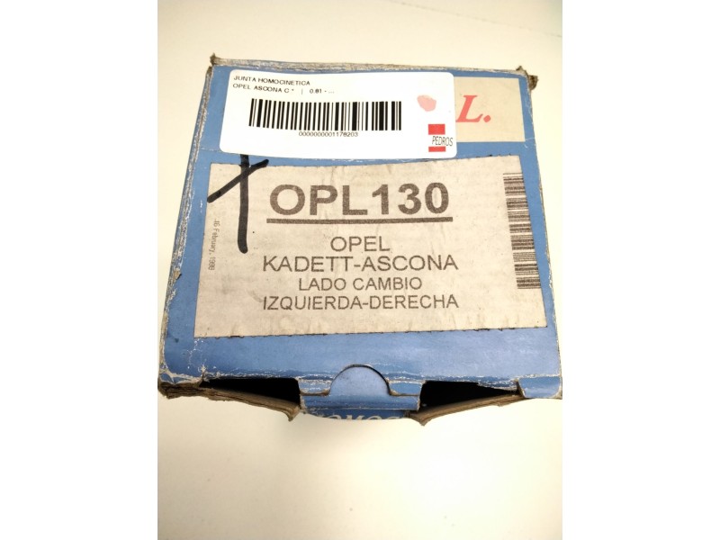 Recambio de junta homocinetica para opel ascona c referencia OEM IAM OPL130  JOMIS