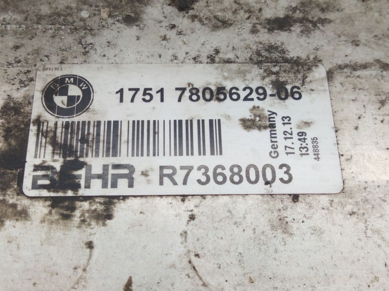 Recambio de intercooler para bmw serie 5 lim. (f10) 520d referencia OEM IAM 780562906  