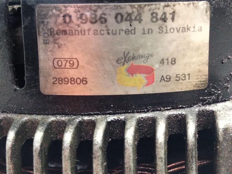 Recambio de alternador para bmw 3 (e46) 320 d referencia OEM IAM 0986044841  