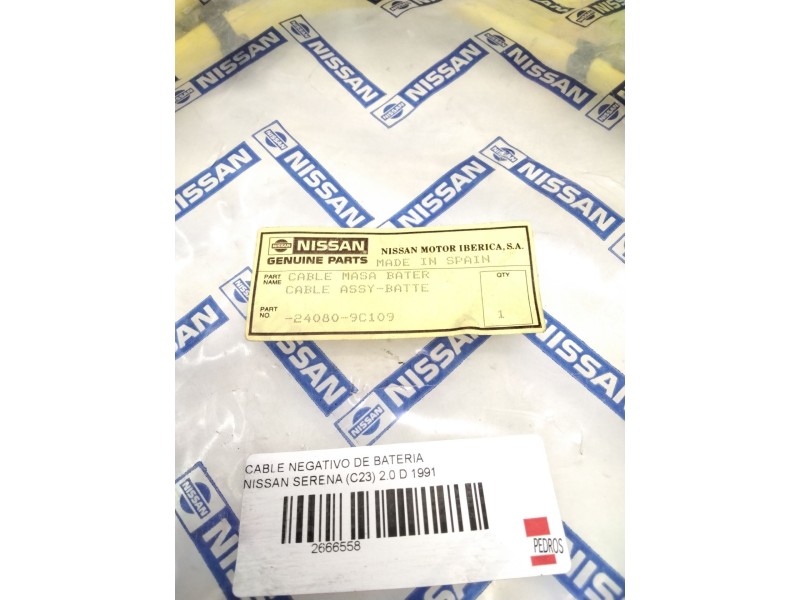 Recambio de cable negativo de bateria para nissan serena (c23) 2.0 d referencia OEM IAM 240809C109  