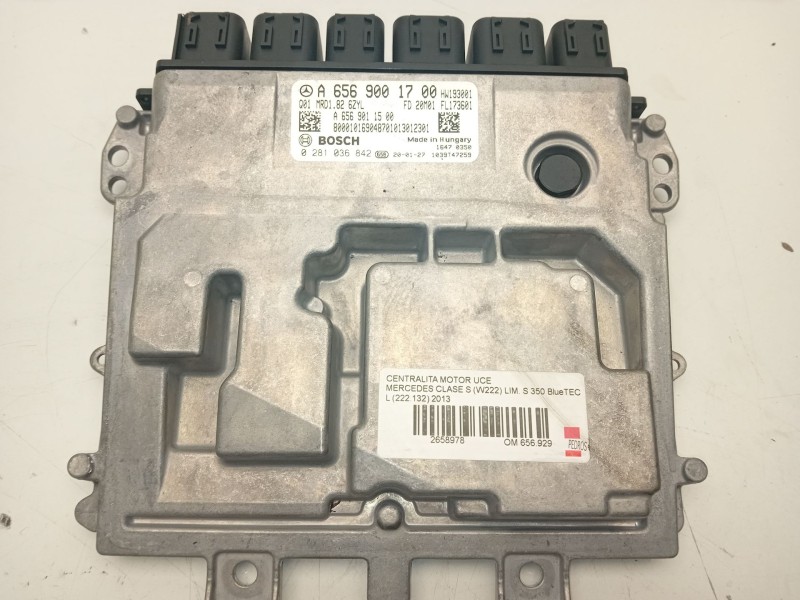 Recambio de centralita motor uce para mercedes-benz clase s (w222) lim. s 350 bluetec l (222.132) referencia OEM IAM A6569001700