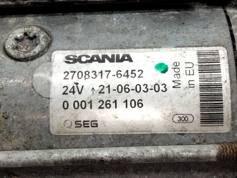 Recambio de motor arranque para scania serie p/g/r (l-clase) referencia OEM IAM 27083276452  