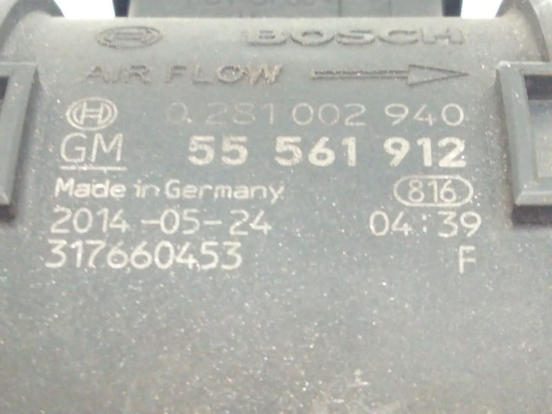 Recambio de caudalimetro para opel corsa d selective referencia OEM IAM 55561912 0281002940 