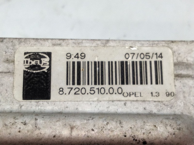 Recambio de intercooler para opel corsa d selective referencia OEM IAM 872051000  