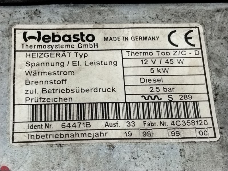 Recambio de calefaccion autonoma para bmw 3 (e46) 320 d referencia OEM IAM   