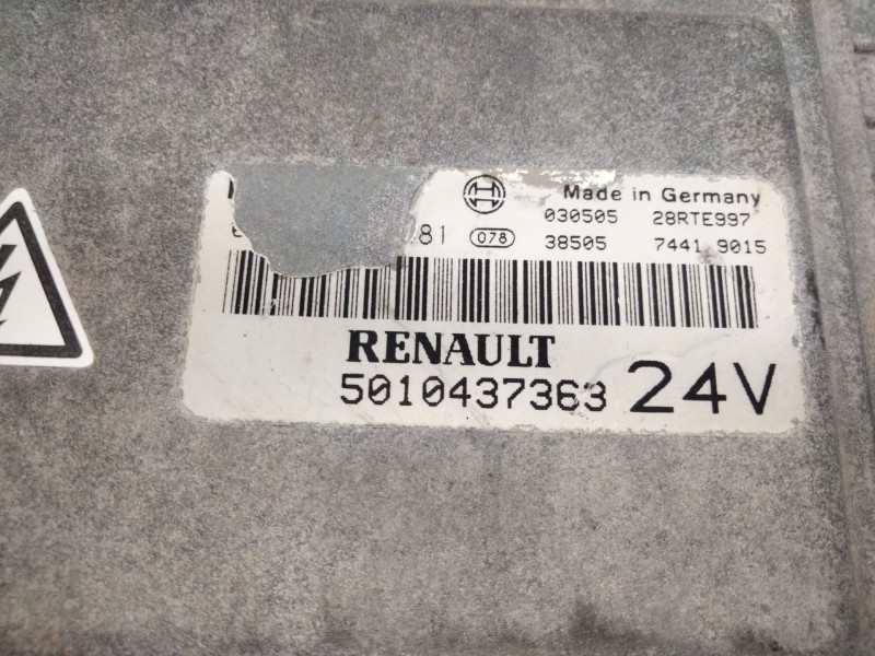 Recambio de centralita motor uce para renault magnum 480 referencia OEM IAM 5010437363  