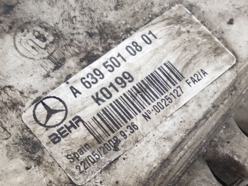 Recambio de intercooler para mercedes-benz vito / mixto furgón (w639) 111 cdi (639.601, 639.603) referencia OEM IAM A6395010801 