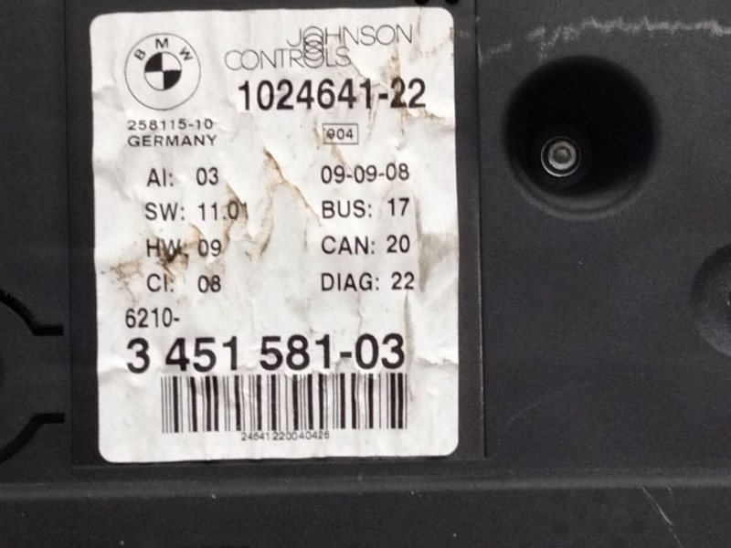 Recambio de cuadro instrumentos para bmw x3 (e83) 2.0 turbodiesel cat referencia OEM IAM   