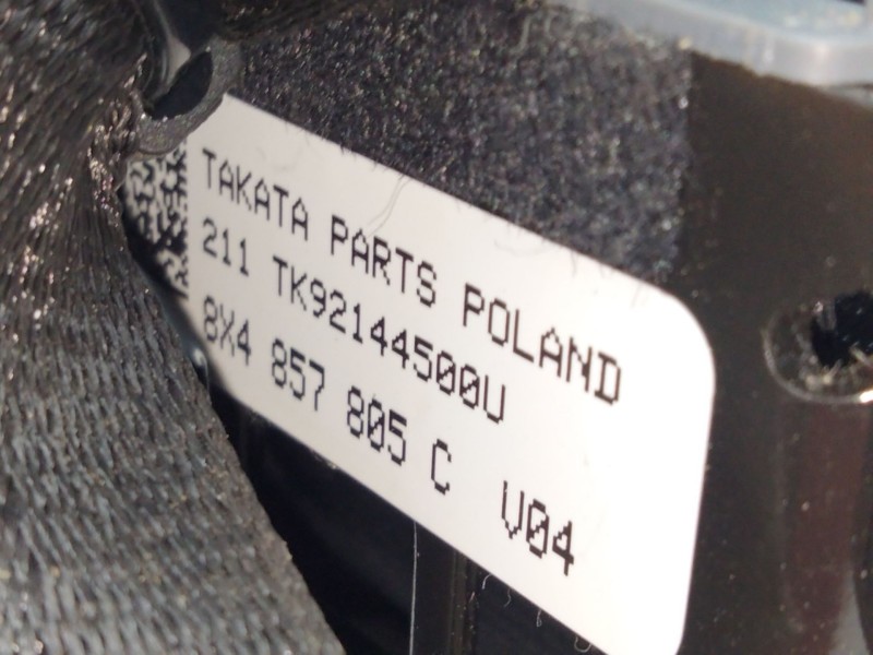 Recambio de cinturon seguridad trasero derecho para audi a1 (8xk) 1.0 tfsi referencia OEM IAM 8X4857805C  