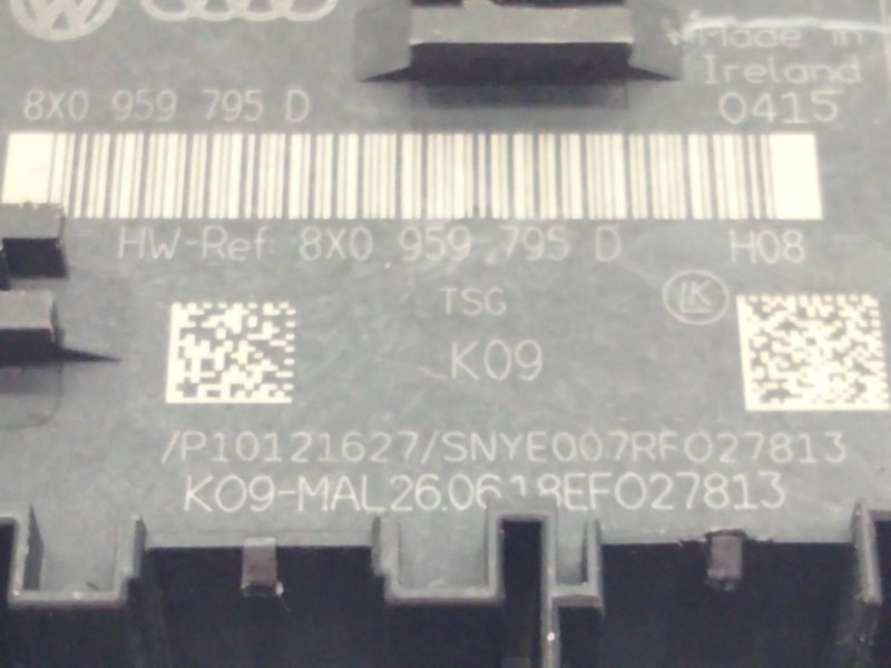 Recambio de modulo control puerta para audi a1 (8xk) 1.0 tfsi referencia OEM IAM 8X0959795D  