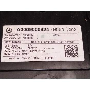 Recambio de luz interior para mercedes-benz gla (h247) gla 200 (247.787) referencia OEM IAM A0009000924  