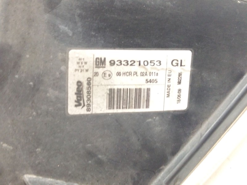 Recambio de faro derecho para opel meriva a monospace (x03) 1.3 cdti (e75) referencia OEM IAM 93321053  
