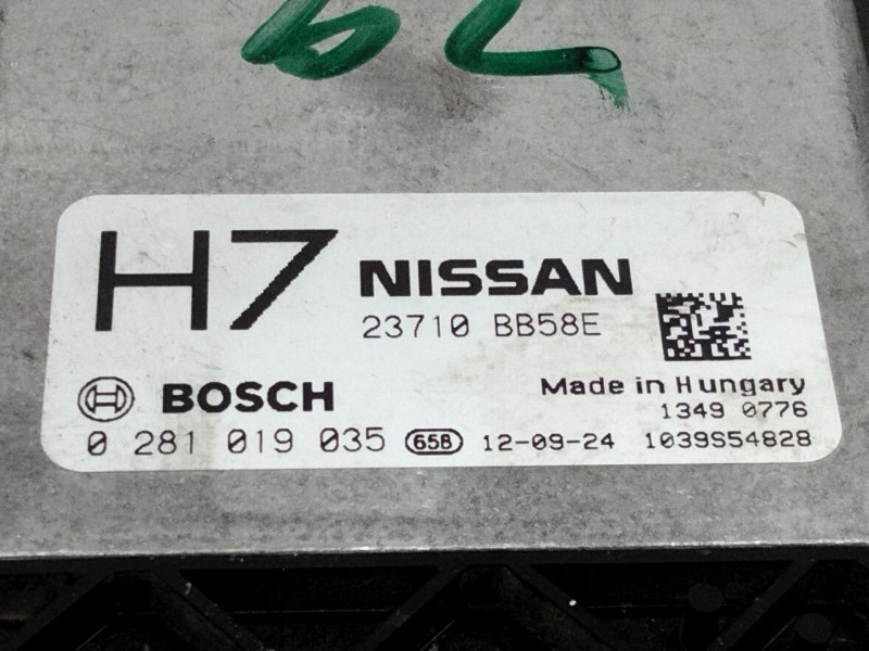 Recambio de centralita motor uce para nissan qashqai / qashqai +2 i (j10, nj10, jj10e) 1.6 dci referencia OEM IAM 23710BB58E  
