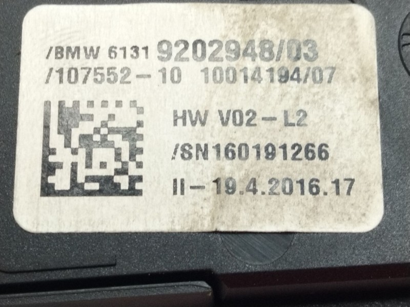 Recambio de mando multifuncion para bmw 5 (f10) 520 d xdrive referencia OEM IAM 920294803  