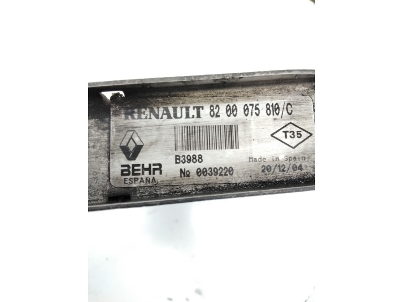 Recambio de intercooler para renault laguna ii grandtour (kg0) dynamique referencia OEM IAM 8200775810 B3988 BEHR