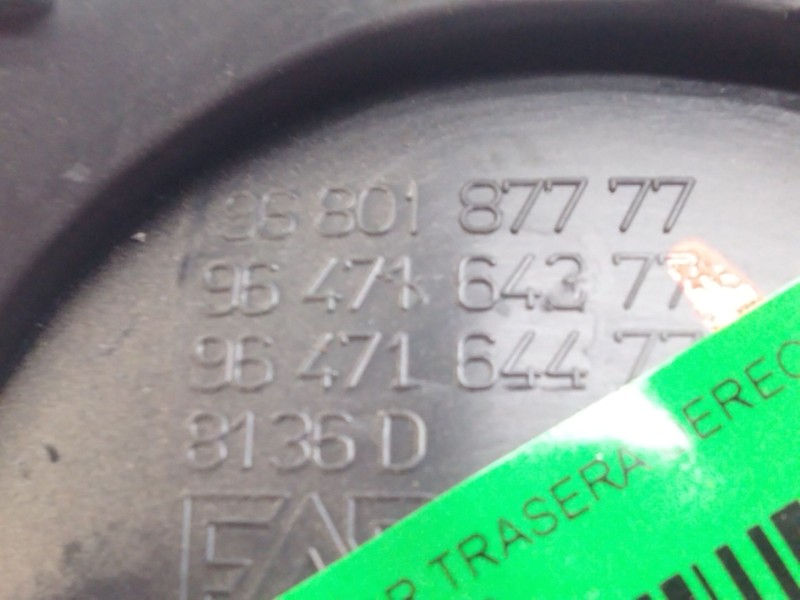 Recambio de maneta interior trasera derecha para citroën c3 1.4 referencia OEM IAM 9680187777  