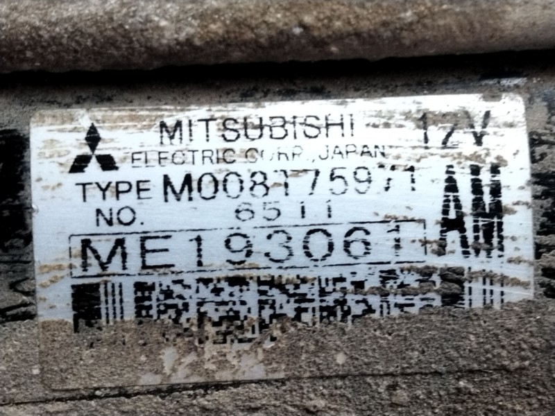 Recambio de motor arranque para mitsubishi canter fuso referencia OEM IAM ME193061  