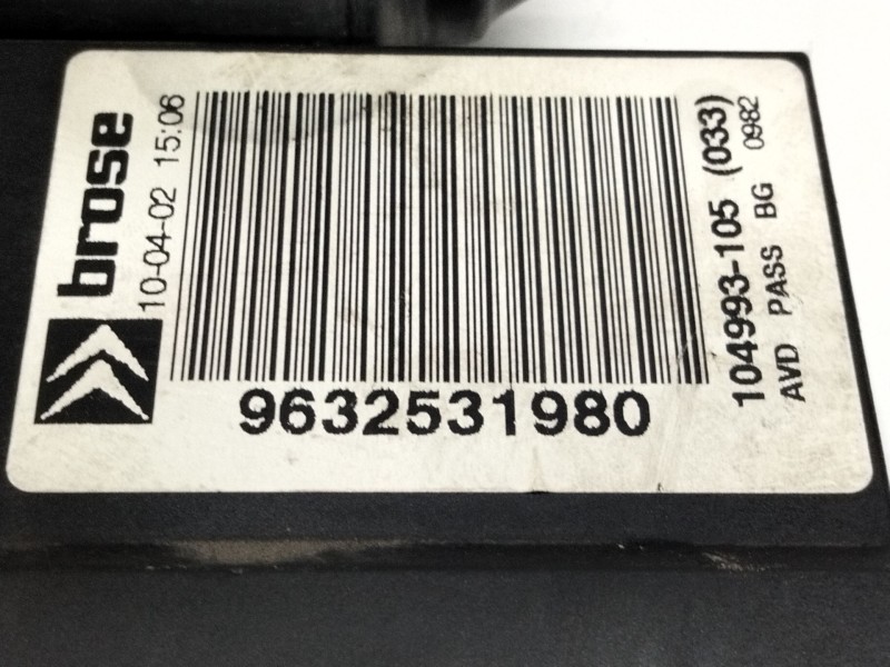 Recambio de elevalunas delantero derecho para citroën c5 i (dc_) 2.0 hdi (dcrhzb, dcrhze) referencia OEM IAM 9632531980  