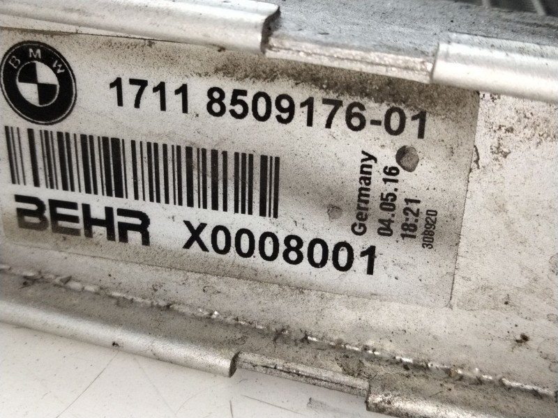 Recambio de radiador agua para bmw 5 (f10) 520 d xdrive referencia OEM IAM 850817601  