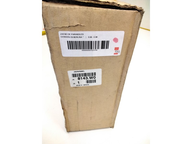 Recambio de juego de parasoles para citroën c5 berlina referencia OEM IAM 8143WO 8143WO 