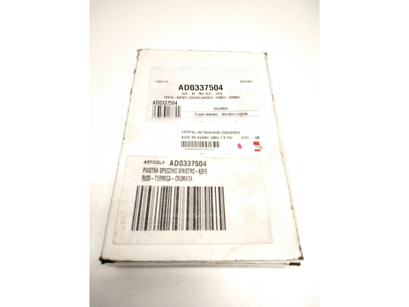 Recambio de cristal retrovisor izquierdo para audi a6 avant (4b5) 1.9 tdi referencia OEM IAM 121AD0337504 OV1513547 