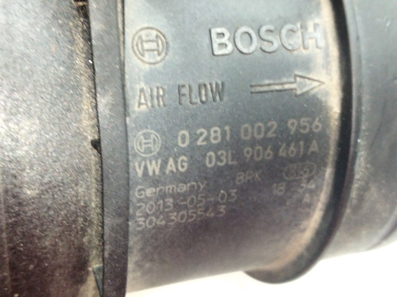 Recambio de caudalimetro para audi a5 sportback (8t) 2.0 16v tdi referencia OEM IAM 03L906461A 0281002956 