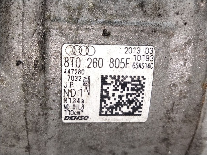Recambio de compresor aire acondicionado para audi a5 sportback (8t) 2.0 16v tdi referencia OEM IAM 8T0260805F  