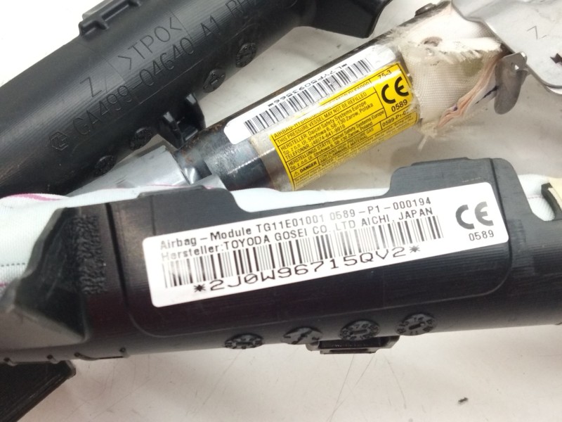 Recambio de airbag cortina delantero izquierdo para toyota auris referencia OEM IAM 0589P1000194  