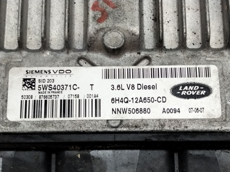 Recambio de centralita motor uce para land rover discovery v6 td hse referencia OEM IAM 6H4Q12A650CD  