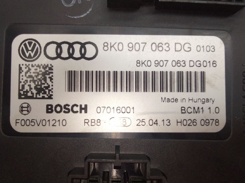 Recambio de modulo electronico para audi a5 sportback (8t) 2.0 16v tdi referencia OEM IAM 8K0907063DG  