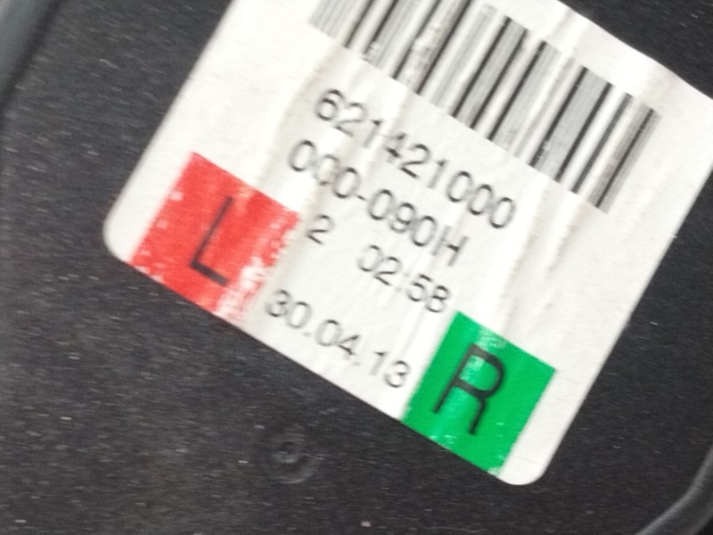 Recambio de cinturon seguridad trasero derecho para audi a5 sportback (8t) 2.0 16v tdi referencia OEM IAM 621421000  