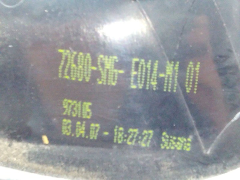 Recambio de maneta exterior trasera izquierda para honda civic berlina (fn) 1.8 type s referencia OEM IAM 72680SMGE014M1  