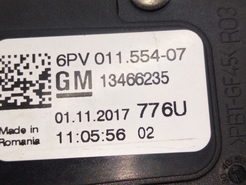 Recambio de pedal acelerador para opel astra k sports tourer excellence referencia OEM IAM 13466235  