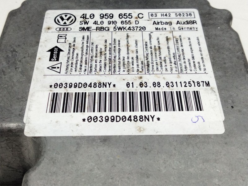 Recambio de modulo airbags para audi q7 (4lb) 3.0 tdi quattro referencia OEM IAM 4L0959655C  