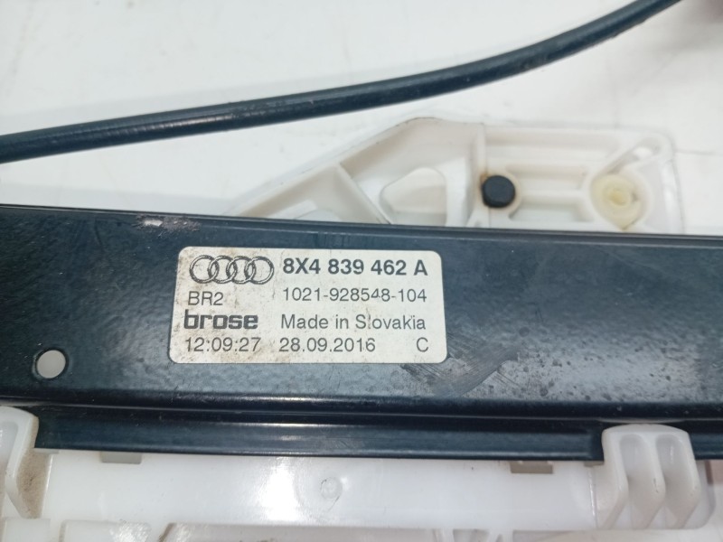 Recambio de elevalunas trasero derecho para audi a1 (8xk) 1.0 tfsi referencia OEM IAM 8X4839462A  
