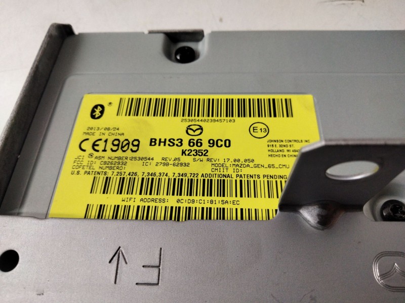 Recambio de pantalla multifuncion para mazda 3 (bm, bn) 2.2 d referencia OEM IAM BHP1611J0C BHS3669C0 