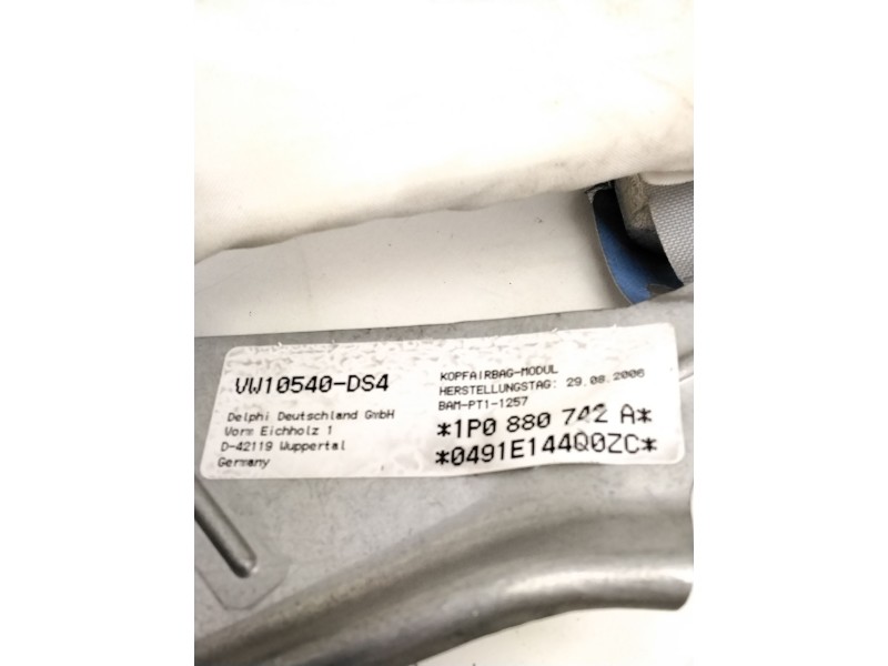 Recambio de airbag cortina delantero derecho para seat leon (1p1) 2.0 tdi referencia OEM IAM 16878922  