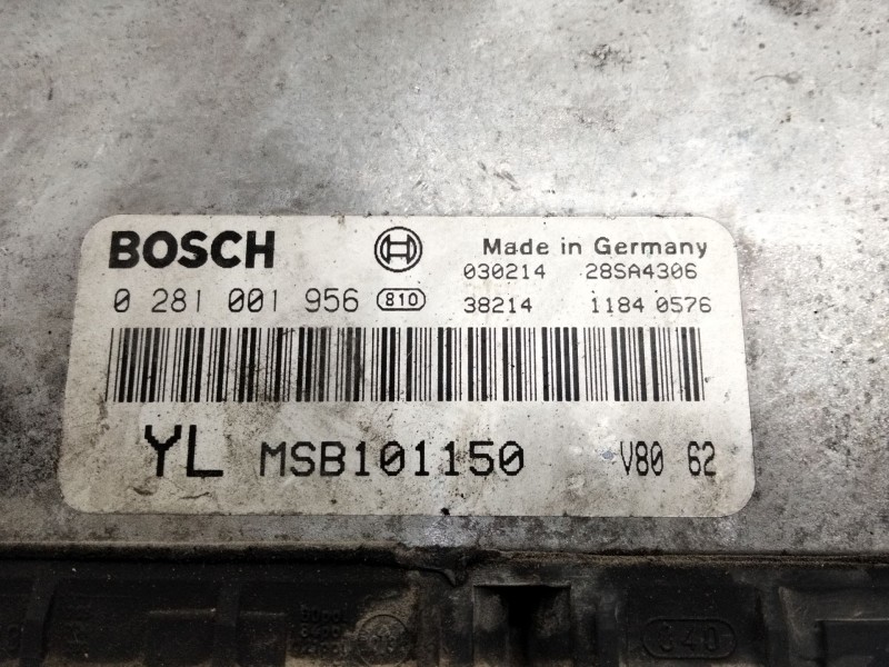 Recambio de centralita motor uce para rover 45 i sedán (rt) 2.0 idt referencia OEM IAM MSB101150 0281001956 