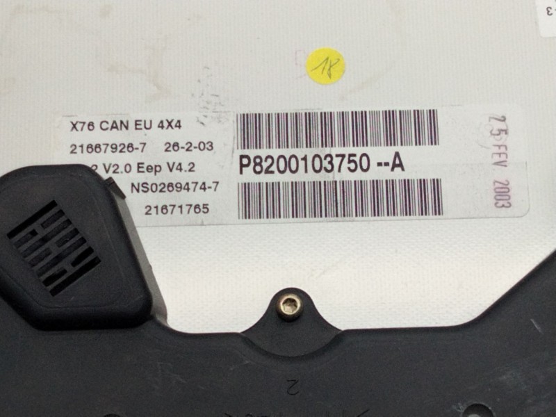 Recambio de cuadro instrumentos para renault kangoo (f/kc0) 1.6 16v referencia OEM IAM P8200103750A  