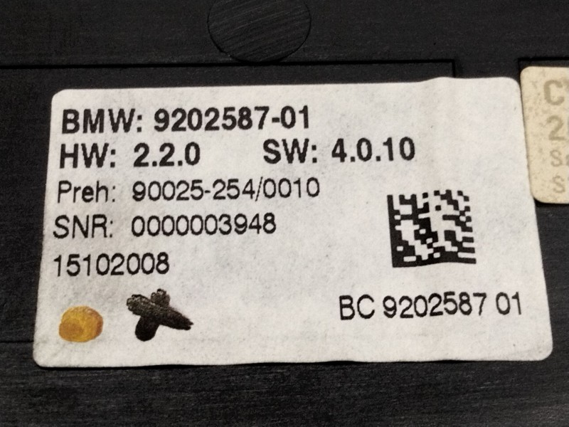 Recambio de mando calefaccion / aire acondicionado para bmw 7 (f01, f02, f03, f04) 730 d referencia OEM IAM 920258701  